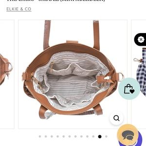 Elkie mini Aberdeen diaper bag brand new